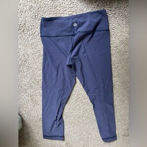 Lululemon legging, size 6, 21”, purple blue color